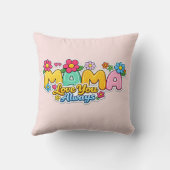 🌸💖 「ママ、いつも愛してる」ピロー 🛋️✨ クッション (裏面)
