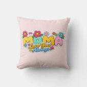🌸💖 「ママ、いつも愛してる」ピロー 🛋️✨ クッション (正面)