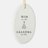 ママ |おばあちゃん今年のクリスマス セラミックオーナメント (右)