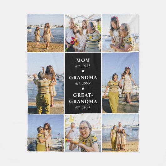 ママ、おばあちゃん素晴らし、おばあちゃん毛布を確立 フリースブランケット (正面)