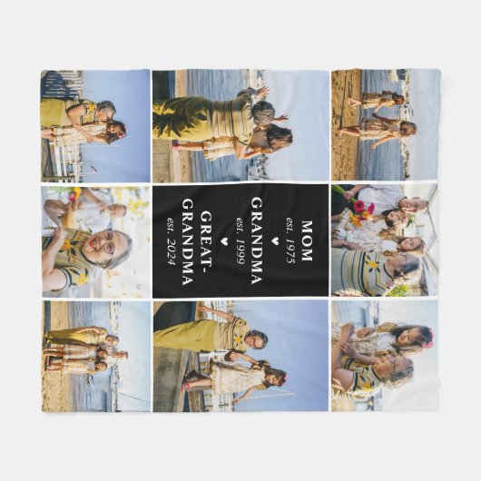 ママ、おばあちゃん素晴らし、おばあちゃん毛布を確立 フリースブランケット (正面(横))