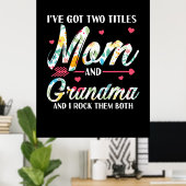 ママ&おばあちゃん誕生日 ポスター (ホームオフィス)