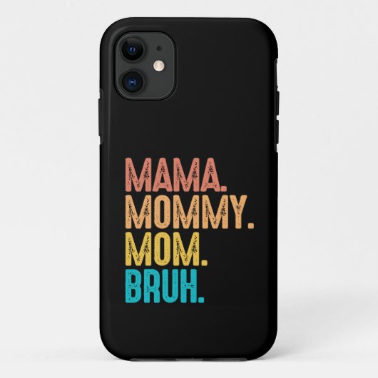 ママ お母さん おふくろ 母の日 ヴィンテージ 面白い Case-Mate iPhoneケース (裏面)