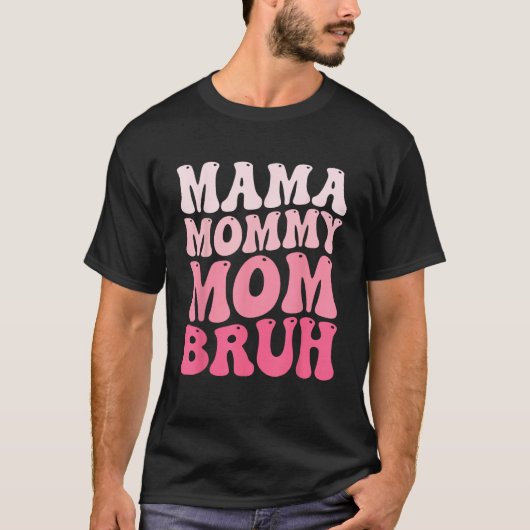 ママ お母さん 親愛なるママへ 面白い少年 ママと私 Tシャツ (正面)
