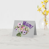 ママ！お花 カード (黄色い花)