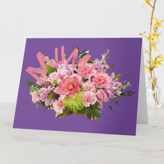 ママ！お花！ カード (黄色い花)