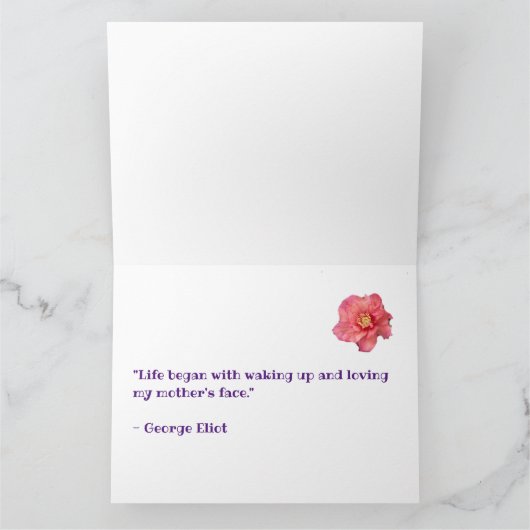 ママ！お花！ カード (内部)