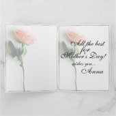 ママ – かけがえのない存在 | クラシックカード - ローズM カード (内部)