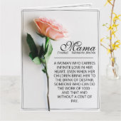 ママ – かけがえのない存在 | クラシックカード - ローズM カード (黄色い花)