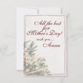 ママ - かけがえのない存在 - ブーケ (裏面)