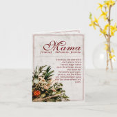 ママ - かけがえのない存在 - ブーケ カード (黄色い花)