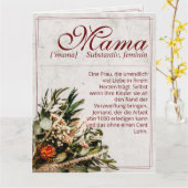 ママ - かけがえのない - ブーケ カード (黄色い花)