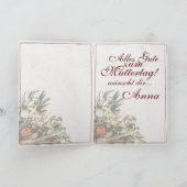 ママ - かけがえのない - ブーケ カード (内部)