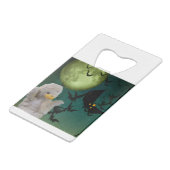 ママ、こうもり&ムーンハロウィーン クレジットカード栓抜き (裏面アングル)