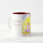 ママ、すべての私の多くのをYahweh、blessin…ありがとう ツートーンマグカップ (正面左)