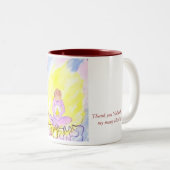 ママ、すべての私の多くのをYahweh、blessin…ありがとう ツートーンマグカップ (正面右)