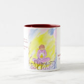 ママ、すべての私の多くのをYahweh、blessin…ありがとう ツートーンマグカップ (中央)