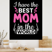 ママ・アート私はママ最高のを持つ ポスター (キッチン)