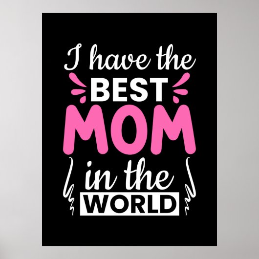 ママ・アート私はママ最高のを持つ ポスター (正面)
