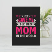 ママ アート 神が私に最高のママを与えてくれた 招待状 (スタンド正面)