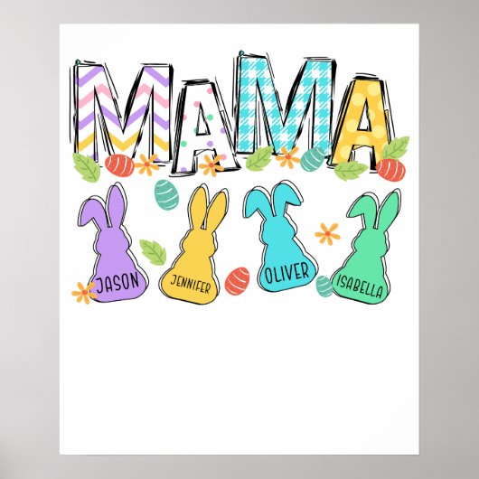ママ イースター (2) レトロ ビンテージ ポスター (正面)