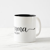 ママ・エスト、お母さん、エレガントお母さんへの贈り物 ツートーンマグカップ (正面右)
