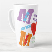 ママ カフェラテマグ (左アングル)