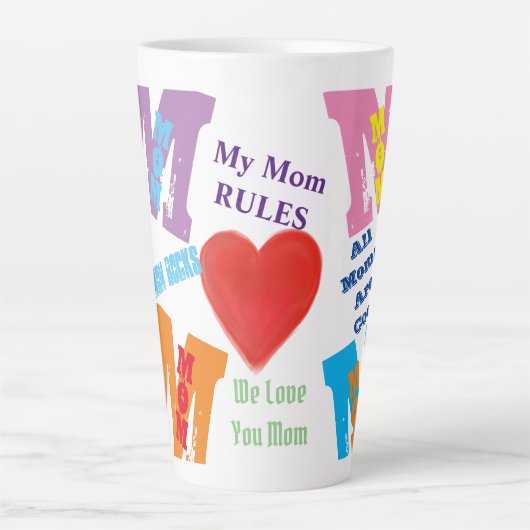 ママ カフェラテマグ (正面)