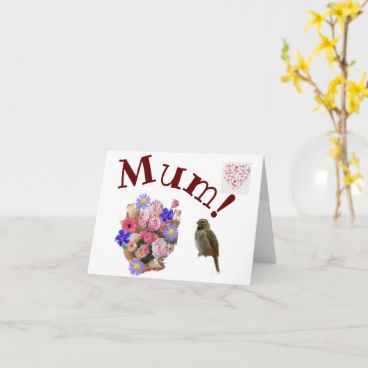 ママ カード (黄色い花)