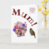 ママ！ カード (黄色い花)