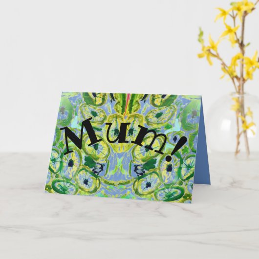 ママ！ カード (黄色い花)