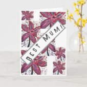 ママ！ カード (黄色い花)