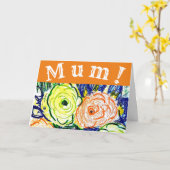 ママ！カード カード (黄色い花)