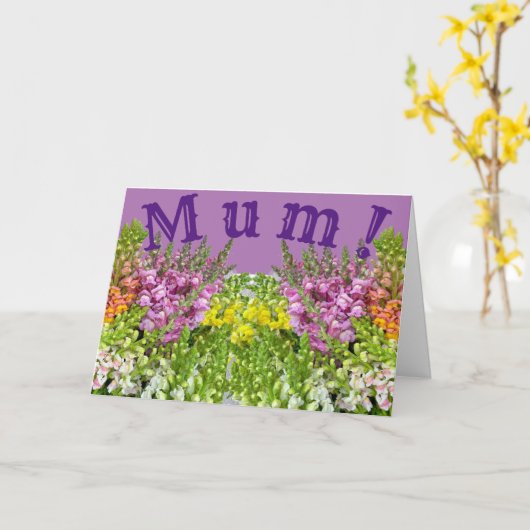 ママ！カード カード (黄色い花)