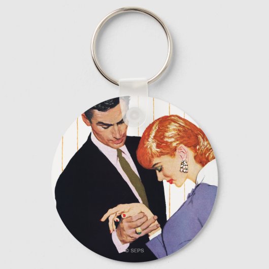 ママ・ガール愛してる キーホルダー (正面)