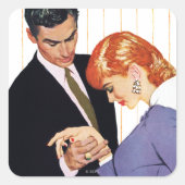 ママ・ガール愛してる スクエアシール (正面)