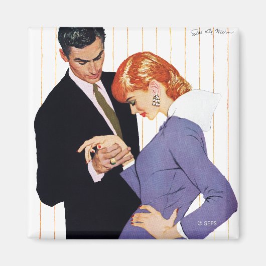 ママ・ガール愛してる マグネット (正面)