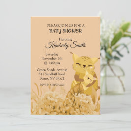 ママ・キャット・ラブ・ベイビー・シャワー 招待状