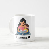 ママ コーヒーマグカップ (正面左)