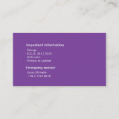 ママ コーリングカード (裏面)