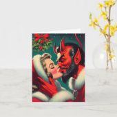 ママ・サタンをキスをする見た カード (黄色い花)