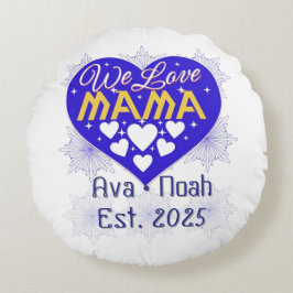 ママ サッカーパイル - 快適なミニマリスト ママ デコレーション ラウンドクッション