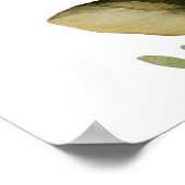 ママ – サバー女の子よ！ピンクのフローラ赤ちゃんシャワー ポスター (角)