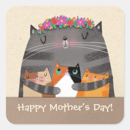 ママ スクエアシール (正面)