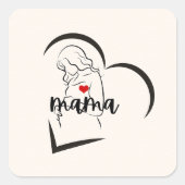 ママ スクエアシール (正面)
