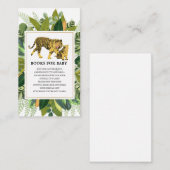 ママ・タイガー・グリーナリー・ベビー・シャワー・ブックがエンクロを要請 エンクロージャーカード (正面/裏面)