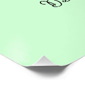 ママ&チャイルドブックヌーク。編集可能な名前と文字 ポスター (コーナー)