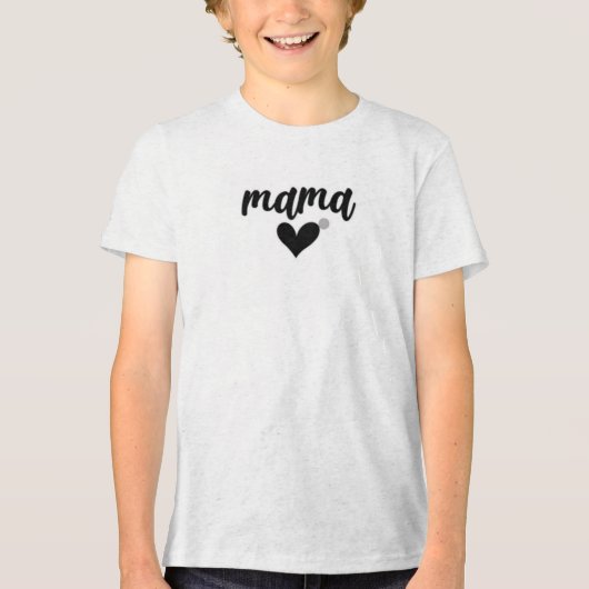 「ママ」ティー トライブレンドTシャツ (正面)