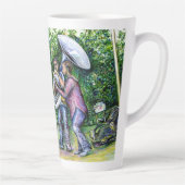 ママ·ネバ警告ー·トゥバ選手 カフェラテマグ (右)