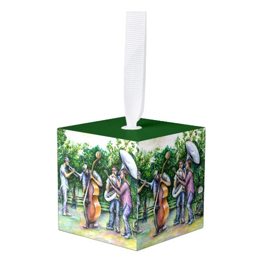 ママ·ネバ警告ー·トゥバ選手 キューブオーナメント (正面アングル)